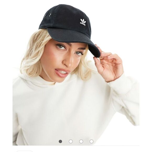 Adidas Originals Unisex Black Relaxed Mini Logo Cap Adjustable - Picture 1 of 11